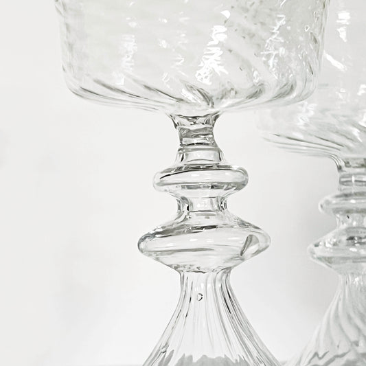 VINTAGE HANDBLOWN GLASS COUPES