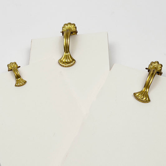 ANTIQUE FRENCH BRASS CLIPS
