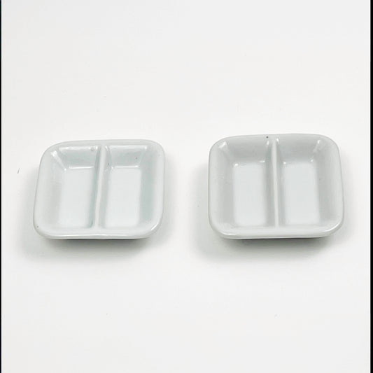 PORCELAIN DIVIDED DISHES