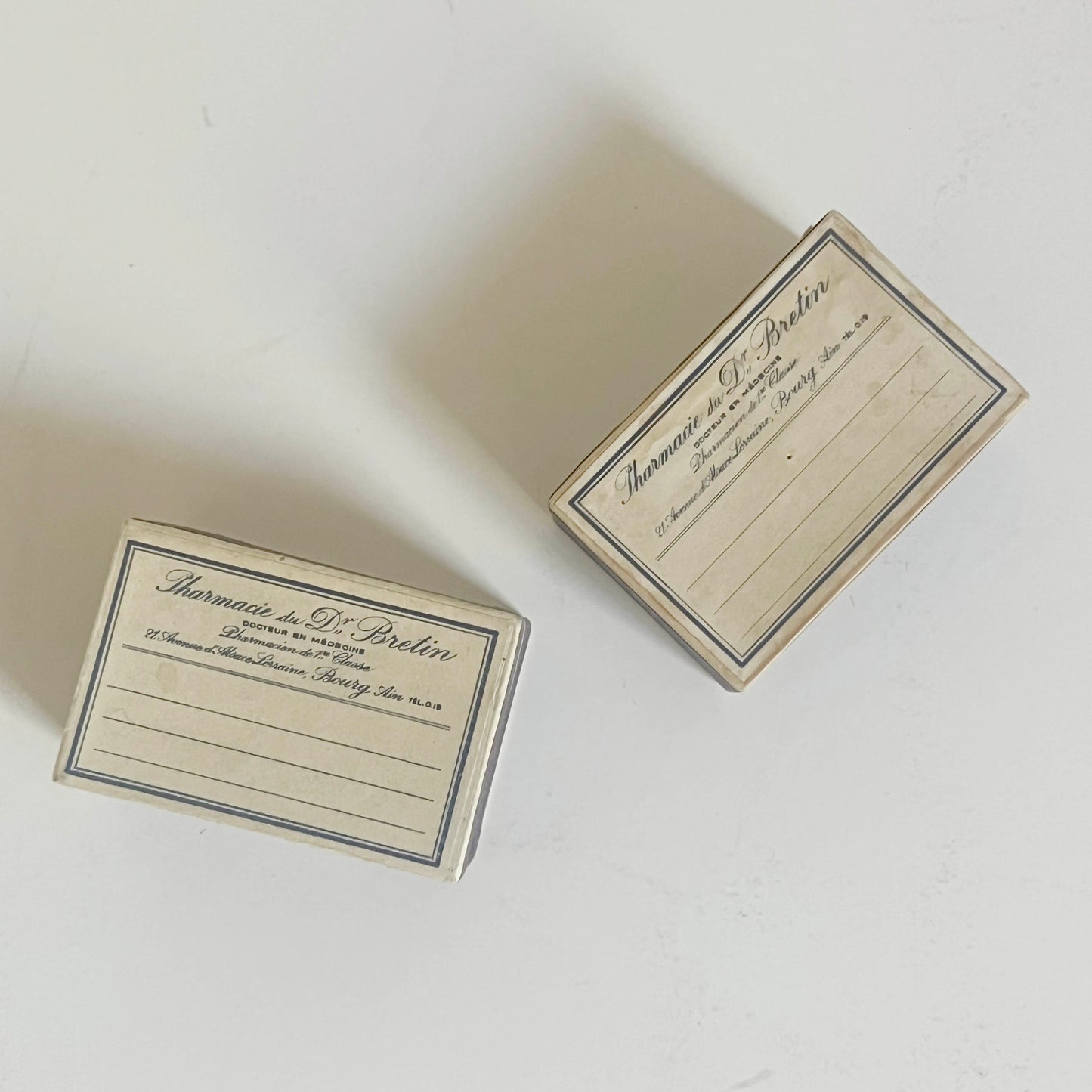 FRENCH ANTIQUE PHARMACIE BOXES
