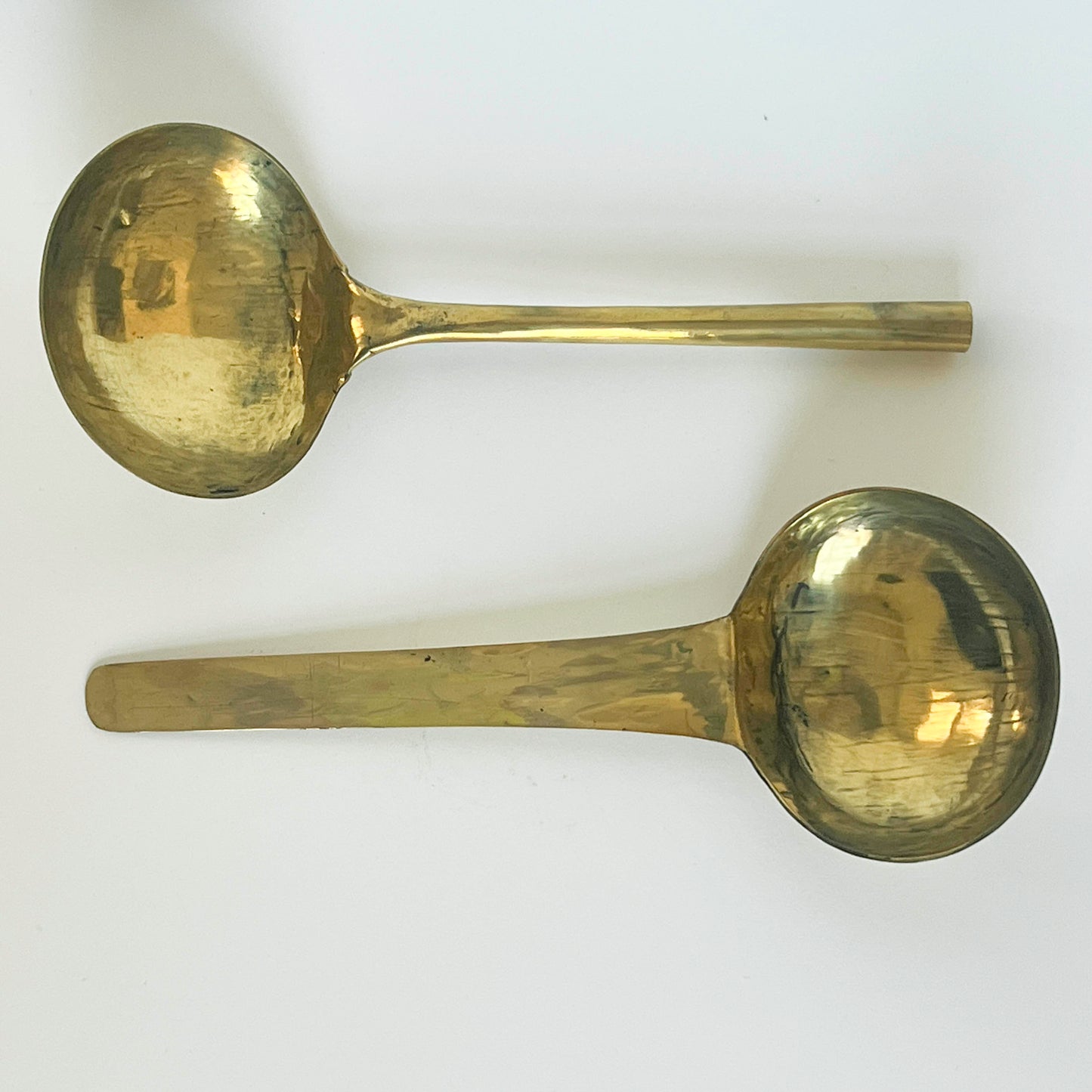 1960's brass serving ladles