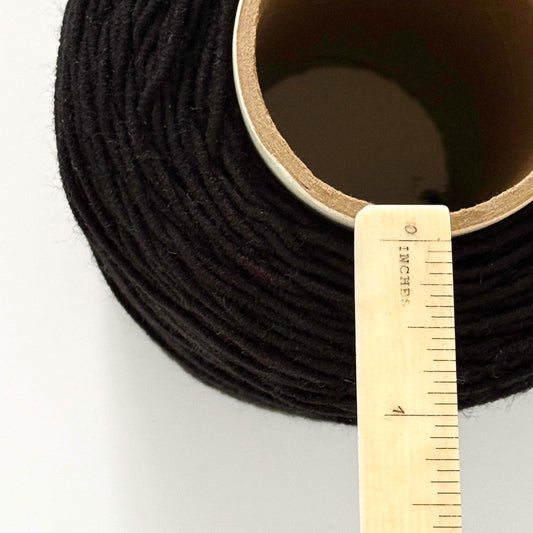 BLACK COTTON CORDING